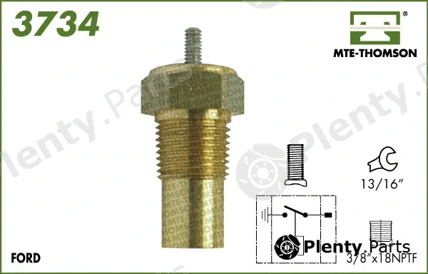 Mte-Thomson 3734 — Temperature Switch, radiator fan