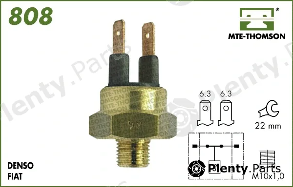 Mte-Thomson 808.45 — Temperature Switch, radiator fan