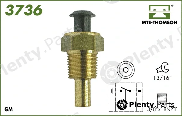 Mte-Thomson 3736 — Temperature Switch, radiator fan