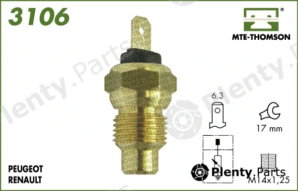 Mte-Thomson 3106 — Sensor, coolant temperature