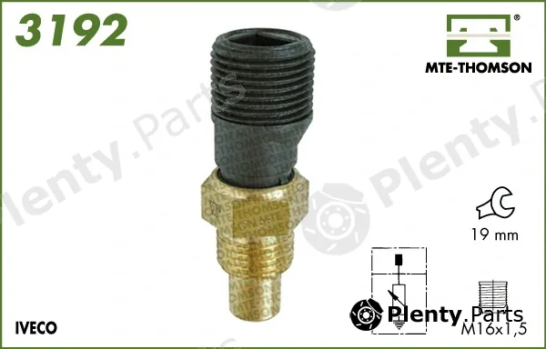 Mte-Thomson 3192 — Sensor, coolant temperature