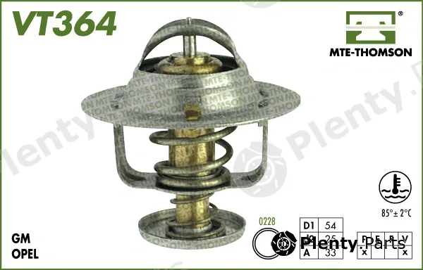 Mte-Thomson VT364.89 — Thermostat, coolant