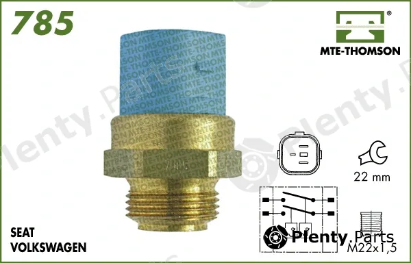 Mte-Thomson 785.90/97 — Temperature Switch, radiator fan