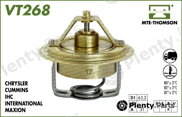Mte-Thomson 268.90 — Thermostat, coolant