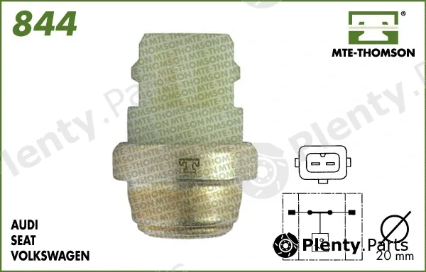 Mte-Thomson 844.120 — Temperature Switch, radiator fan