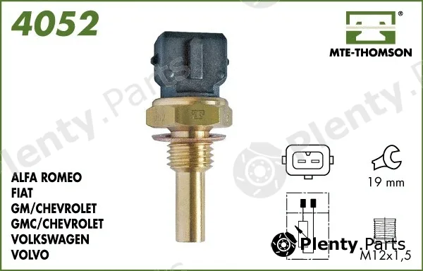 Mte-Thomson 4052 — Sensor, coolant temperature
