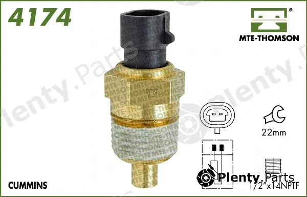 Mte-Thomson 4174 — Sensor, coolant temperature