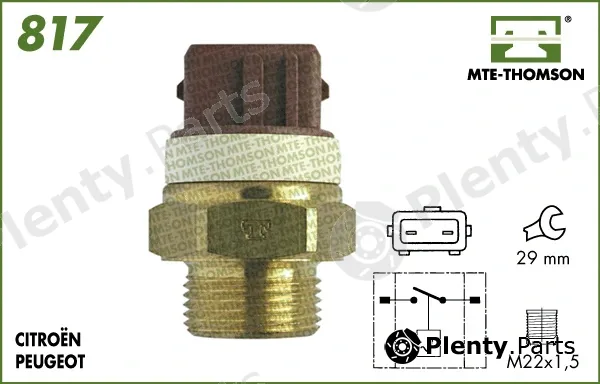Mte-Thomson 817 — Temperature Switch, radiator fan