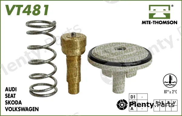 Mte-Thomson VT481.87 — Thermostat, coolant