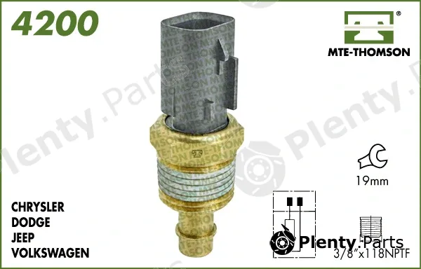 Mte-Thomson 4200 — Sensor, coolant temperature