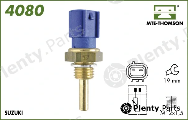 Mte-Thomson 4080 — Sensor, coolant temperature