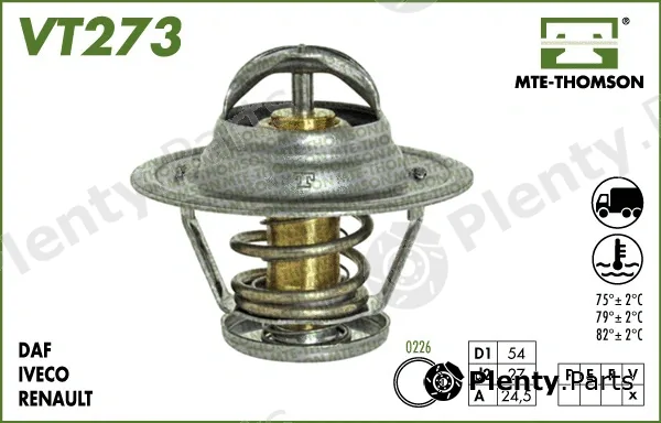 Mte-Thomson VT273.82 — Thermostat, coolant