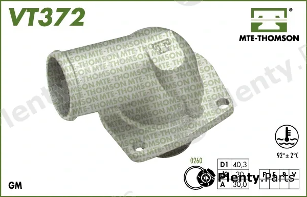 Mte-Thomson VT372.82 — Thermostat, coolant