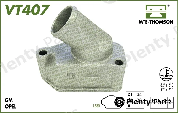 Mte-Thomson VT407.92 — Thermostat, coolant