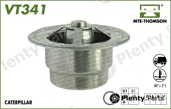 Mte-Thomson VT341.80 — Thermostat, coolant