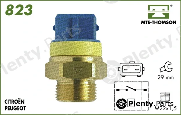 Mte-Thomson 823.97/92 — Temperature Switch, radiator fan