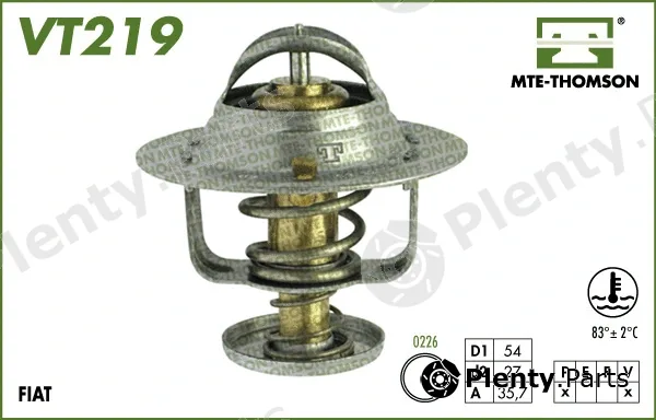 Mte-Thomson VT219.83 — Thermostat, coolant