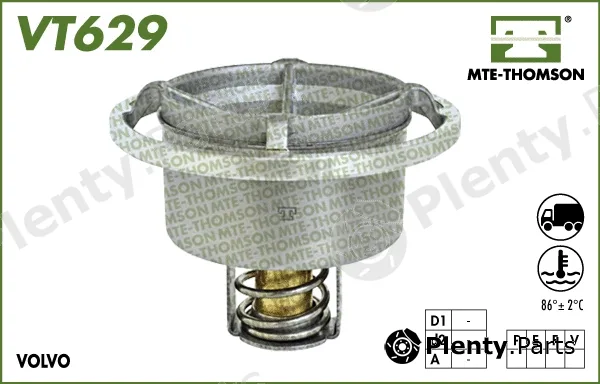 Mte-Thomson VT629.86 — Thermostat, coolant