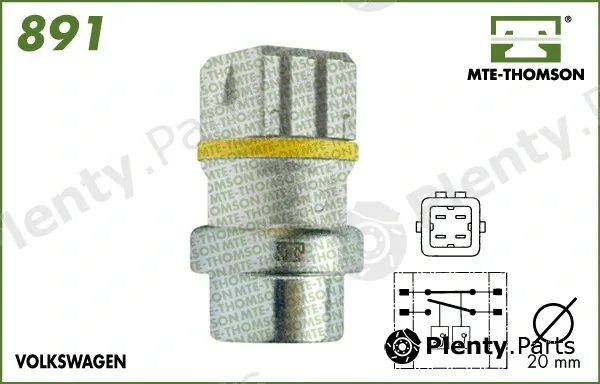 Mte-Thomson 891 — Temperature Switch, radiator fan