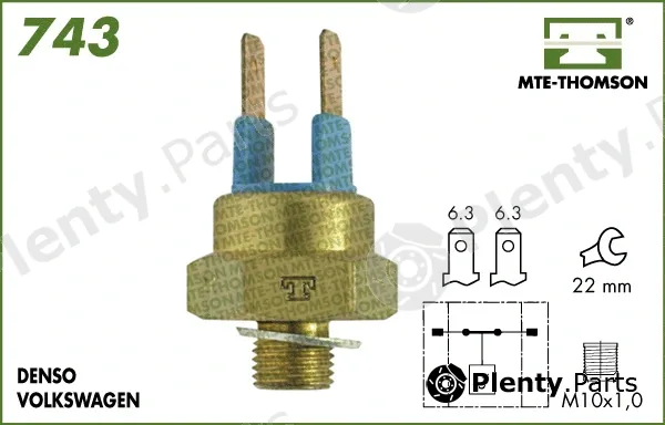 Mte-Thomson 743 — Temperature Switch, radiator fan