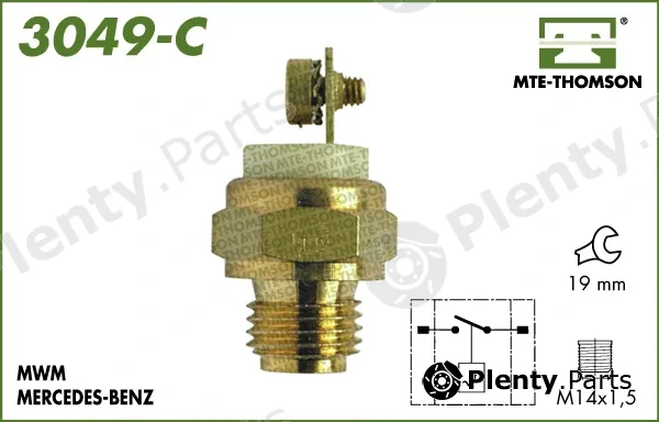 Mte-Thomson 3049 — Temperature Switch, radiator fan