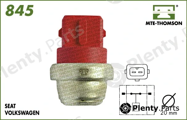 Mte-Thomson 845.65/55 — Temperature Switch, radiator fan