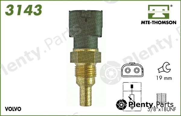 Mte-Thomson 3143 — Sensor, coolant temperature