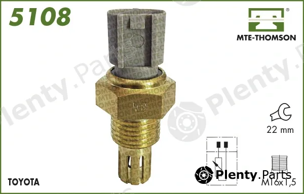 Mte-Thomson 5108 — Sensor, intake air temperature