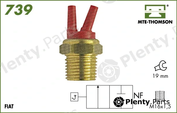 Mte-Thomson 739 — Temperature Switch, radiator fan