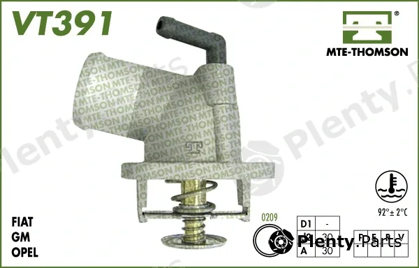 Mte-Thomson VT391.92 — Thermostat, coolant