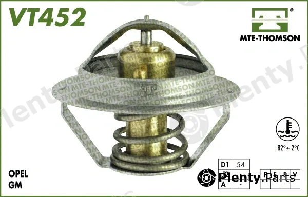 Mte-Thomson VT452.82 — Thermostat, coolant
