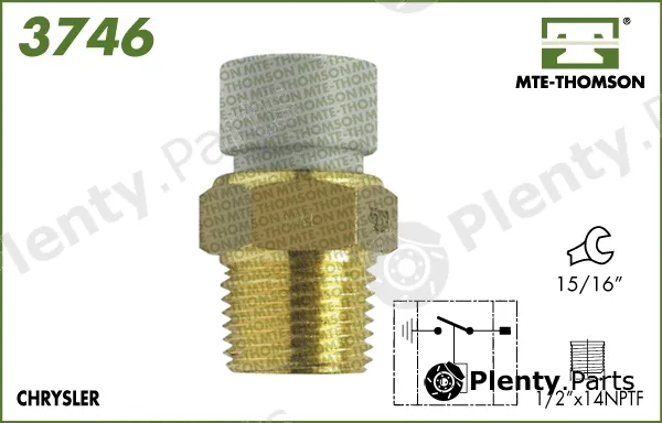 Mte-Thomson 3746 — Temperature Switch, radiator fan