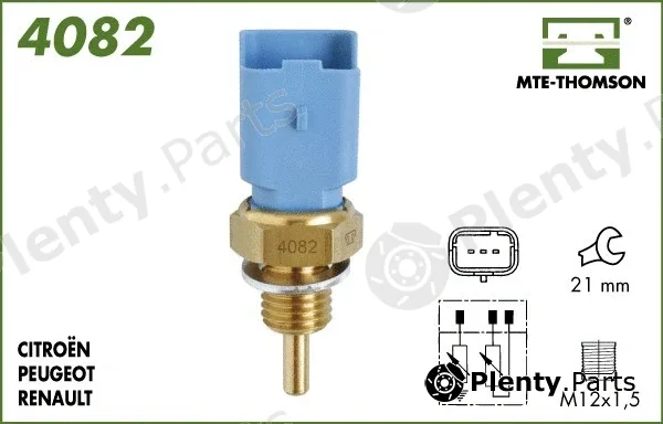 Mte-Thomson 4082 — Sensor, coolant temperature