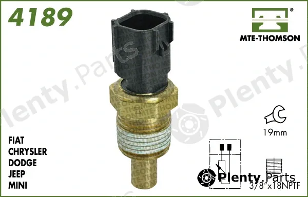 Mte-Thomson 4189 — Sensor, coolant temperature