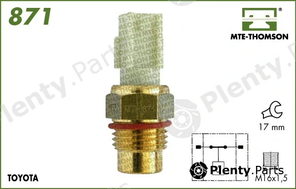 Mte-Thomson 871 — Temperature Switch, radiator fan