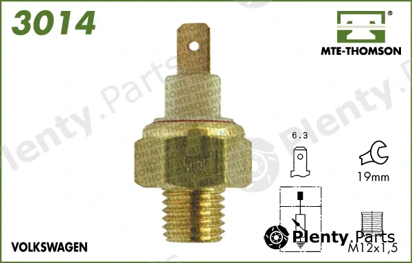 Mte-Thomson 3014 — Sensor, coolant temperature