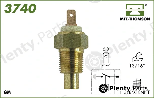 Mte-Thomson 3740 — Temperature Switch, radiator fan