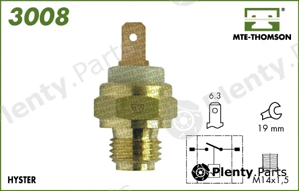 Mte-Thomson 3008 — Temperature Switch, radiator fan