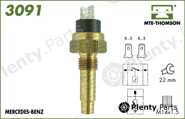 Mte-Thomson 3091 — Sensor, coolant temperature