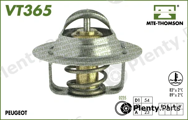 Mte-Thomson VT365.83 — Thermostat, coolant