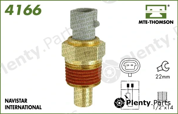 Mte-Thomson 4166 — Sensor, coolant temperature