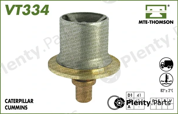 Mte-Thomson VT334.82 — Thermostat, coolant