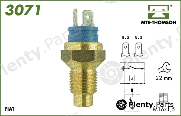 Mte-Thomson 3071 — Sensor, coolant temperature