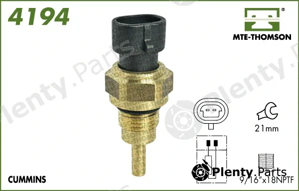 Mte-Thomson 4193 — Sensor, coolant temperature