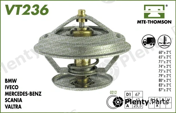 Mte-Thomson VT236.79 — Thermostat, coolant