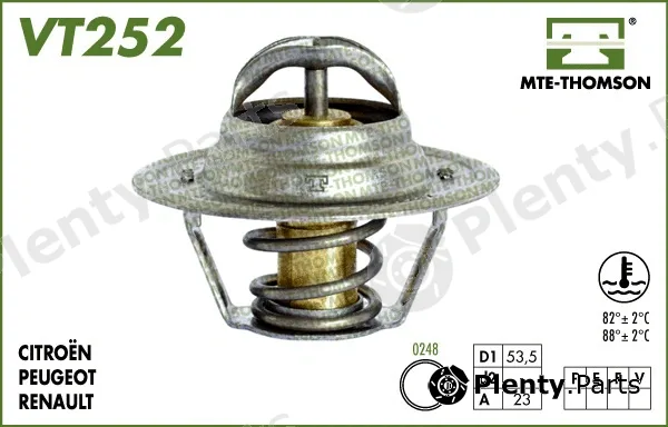Mte-Thomson VT252.82 — Thermostat, coolant
