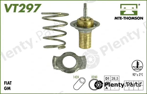 Mte-Thomson VT297.92 — Thermostat, coolant