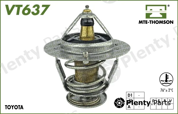 Mte-Thomson VT637.76 — Thermostat, coolant