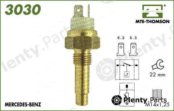 Mte-Thomson 3030 — Sensor, coolant temperature