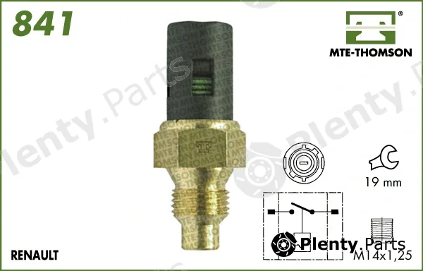 Mte-Thomson 841 — Temperature Switch, radiator fan